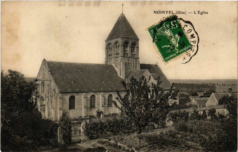 Carte postale ancienne Nointel - L'Eglise à Nointel