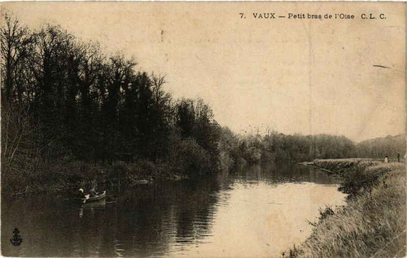Carte postale ancienne Vaux - Petit bras de l'Oise