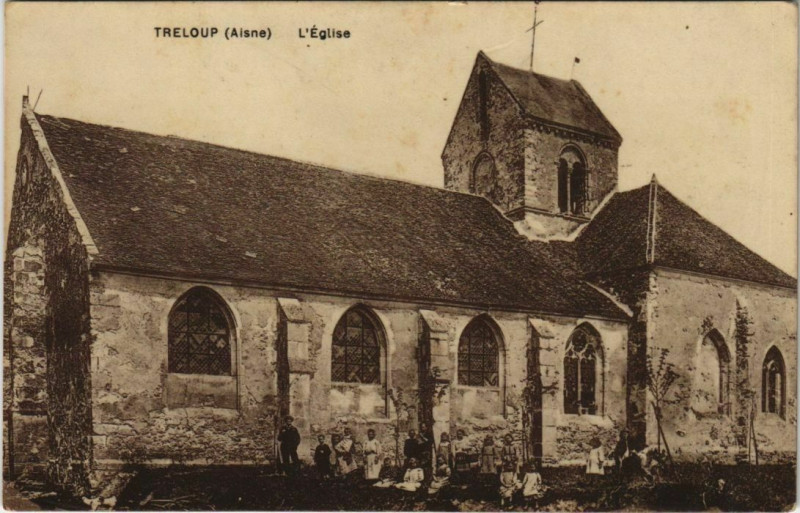 Carte postale ancienne Treloup l'Eglise