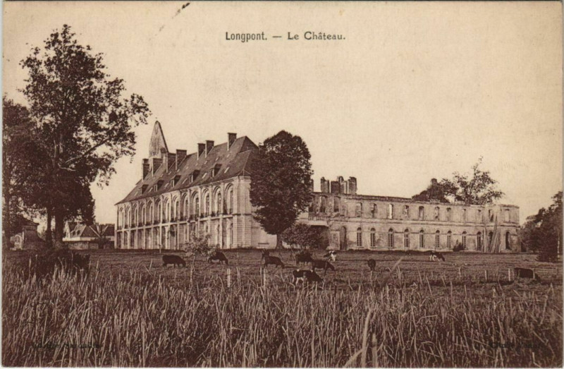 Carte postale ancienne Longpont Le Chateau à Longpont
