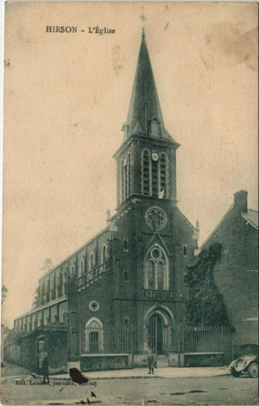 Carte postale ancienne Hirson L'eglise à Hirson