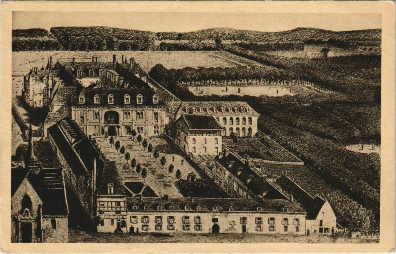 Carte postale ancienne Villers Cotterets Vue panoramique de l'ancien Chateau France