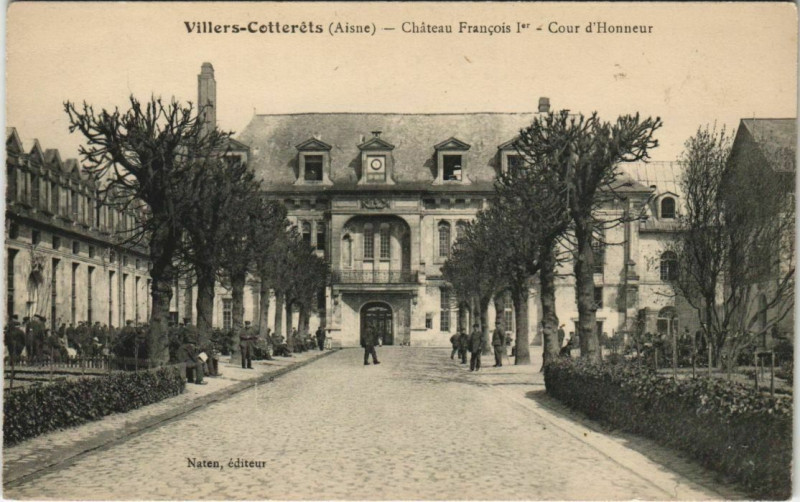 Carte postale ancienne Villers Cotterets Chateau Francois Ier France