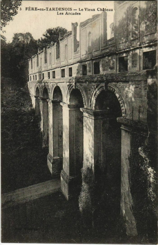 Carte postale ancienne Fere-en-Tardenois Le Vieux Chateau France à Fère-en-Tardenois