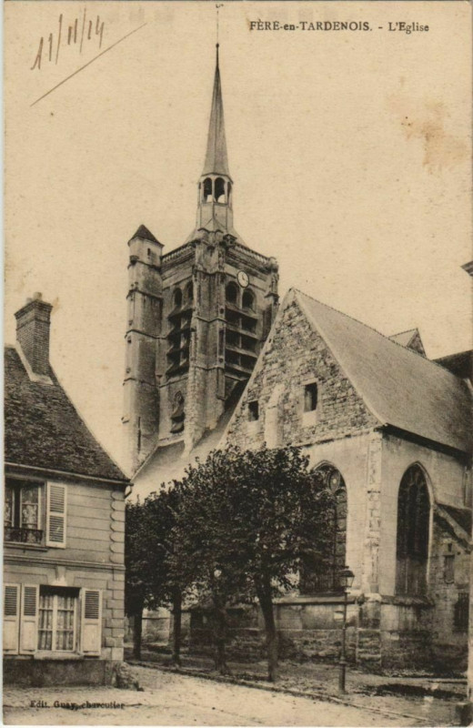 Carte postale ancienne Fere-en-Tardenois L'Eglise France à Fère-en-Tardenois