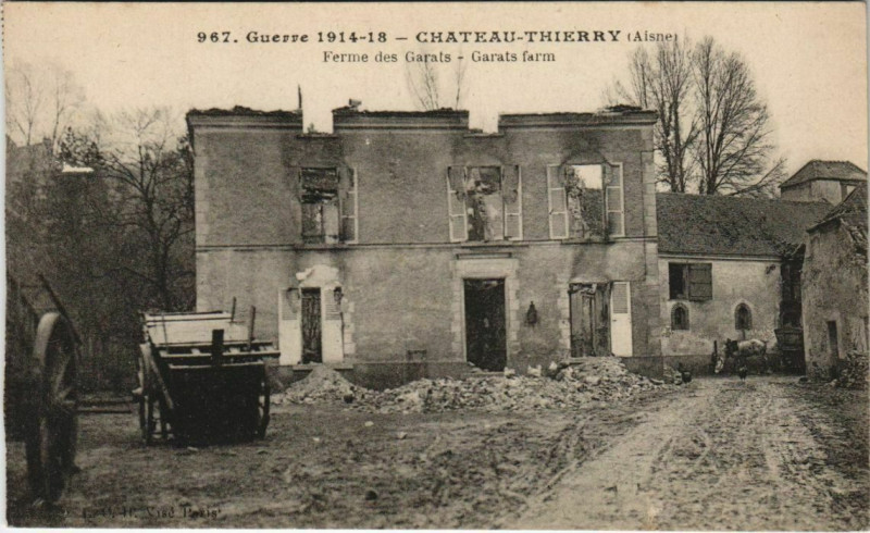 Carte postale ancienne Chateau Thierry Ferme des Garats France
