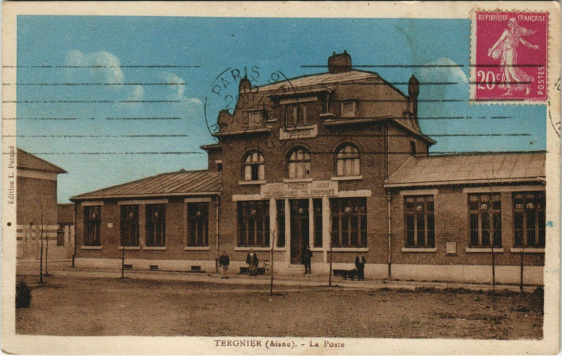 Carte postale ancienne Tergnier la Poste à Tergnier