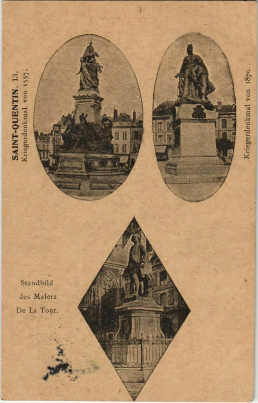 Carte postale ancienne Saint Quentin- souvenir France à Saint-Quentin