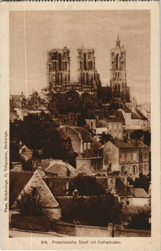 Carte postale ancienne Laon- Franzosische Stadt mit Kathedralen France à Laon