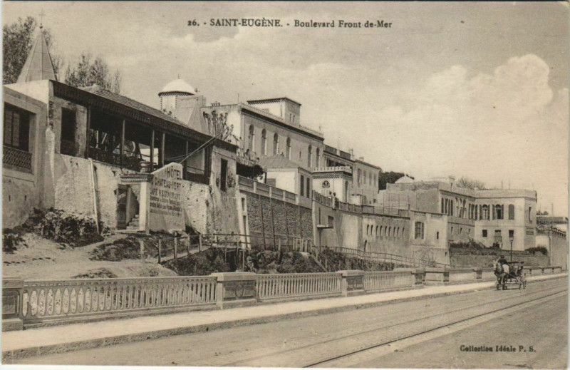 Carte postale ancienne Saint-Eugene - Boulevard Front-de-Mer à Saint-Eugène