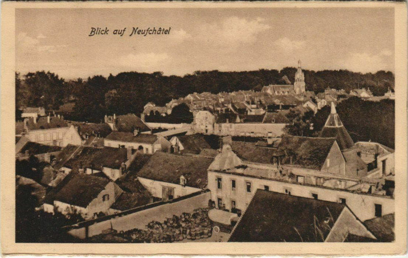 Carte postale ancienne Neufchatel - Vue - Blick auf Neufchatel