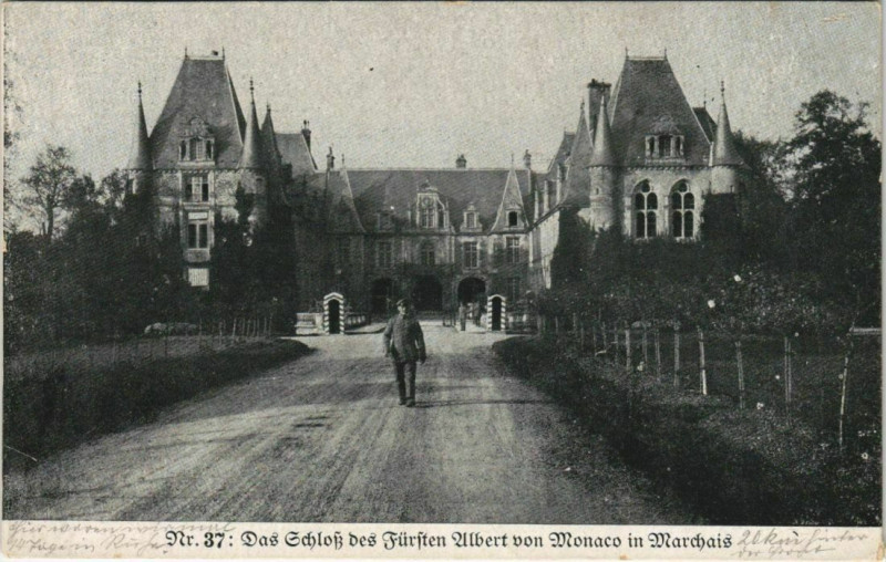 Carte postale ancienne Marchais - Le Chateau - Schloss à Marchais