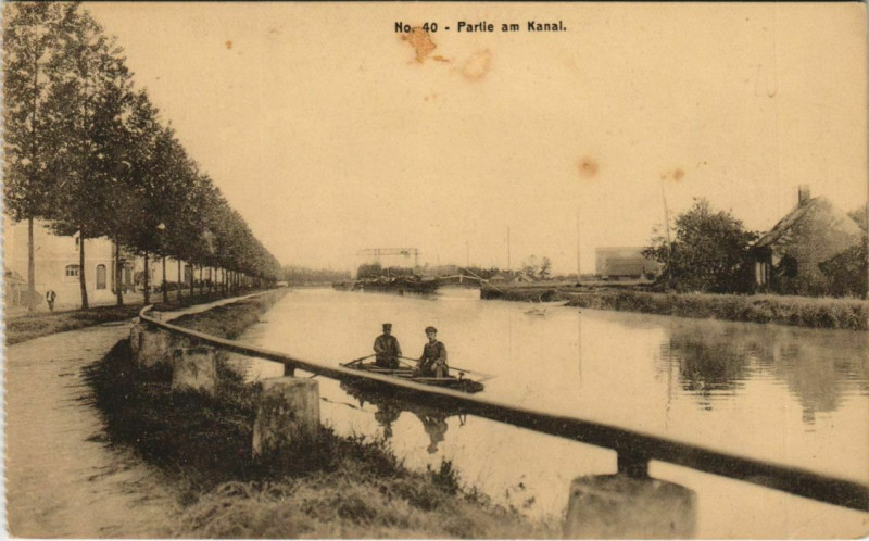 Carte postale ancienne Aisne - Partie am Kanal