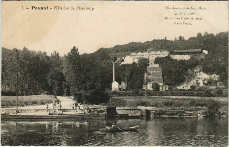 Carte postale ancienne Pavant - Platriere de Pisseloup à Pavant
