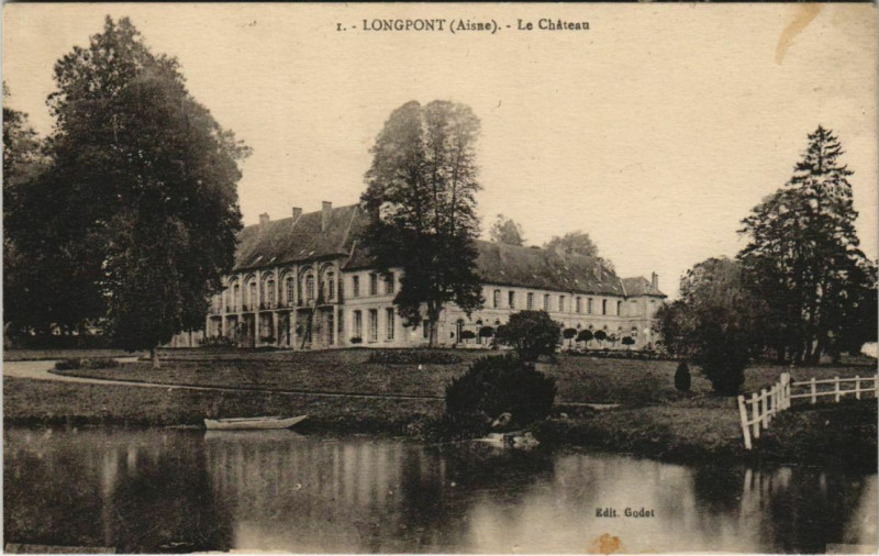 Carte postale ancienne Longpont - Le Chateau à Longpont