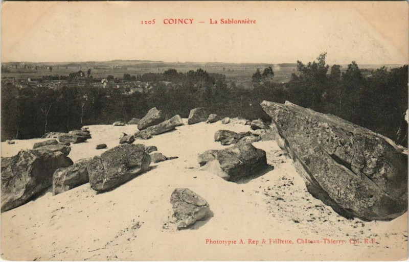 Carte postale ancienne Coincy - La Sablonniere à Coincy