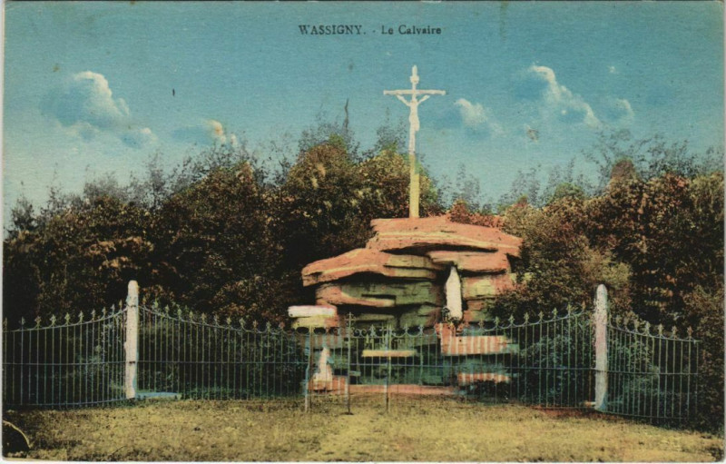 Carte postale ancienne Wassigny - Le Calvaire à Wassigny