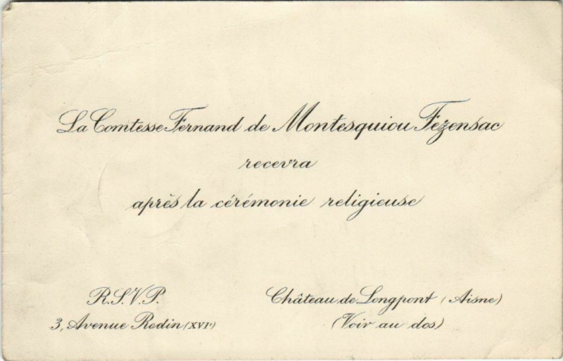 Carte postale ancienne Route de Paris-Soissons - Map à Soissons
