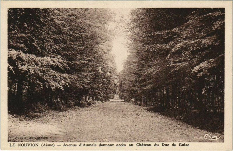 Carte postale ancienne Le Nouvion-en-Thierache - Avenue d'Aumale au Nouvion-en-Thiérache