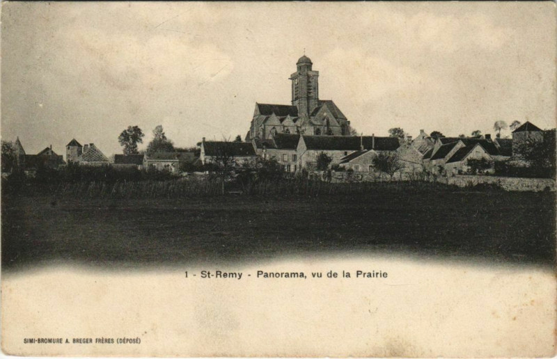 Carte postale ancienne Saint-Remy - Panorama - Vu de la Prairie