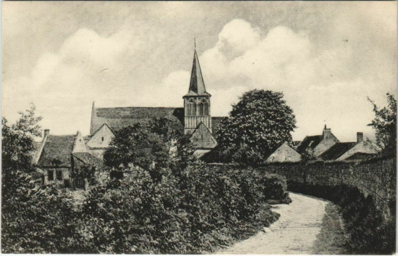 Carte postale ancienne Blerancourt - L'Eglise à Blérancourt