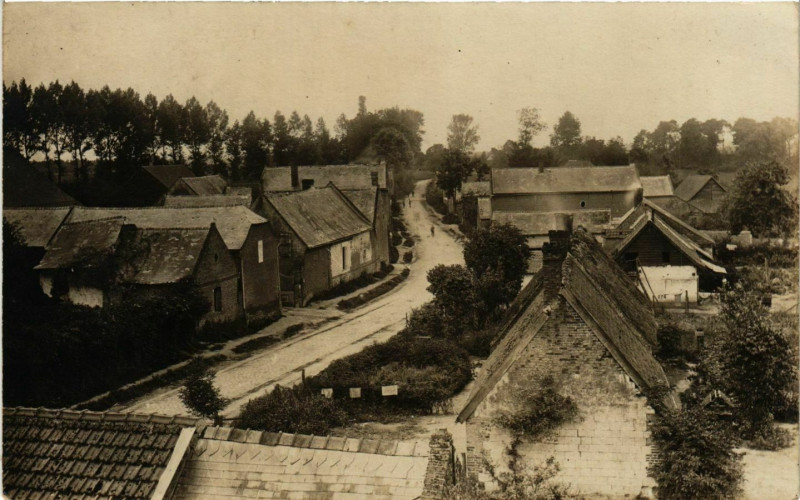 Carte postale ancienne Carte photo Marcy 1917 à Marcy