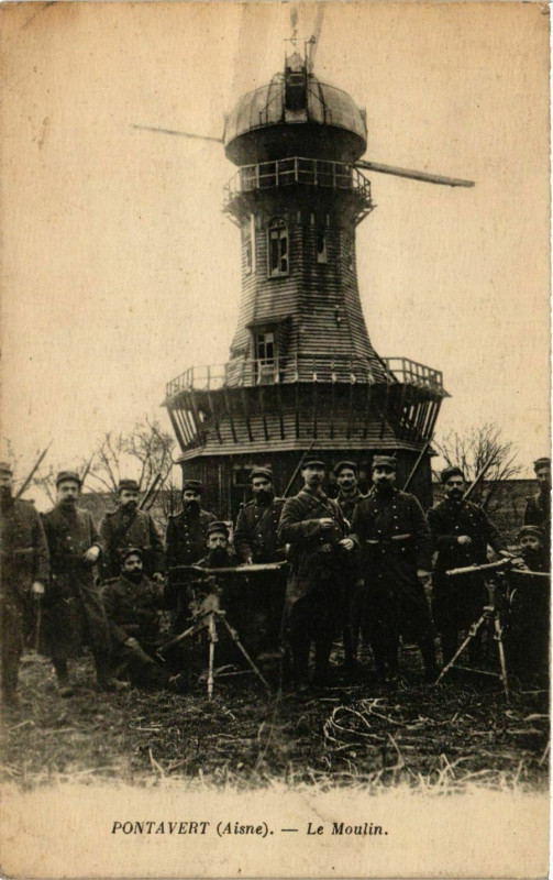 Carte postale ancienne Pontavert Le Moulin à Pontavert