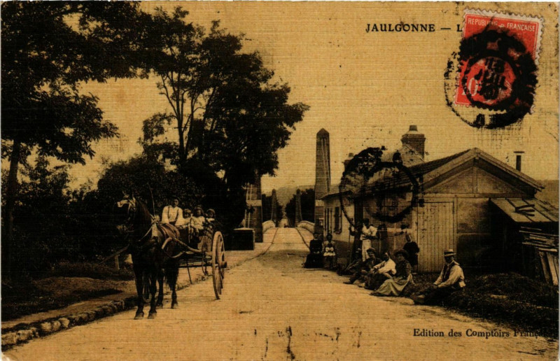 Carte postale ancienne Jaulgonne à Jaulgonne