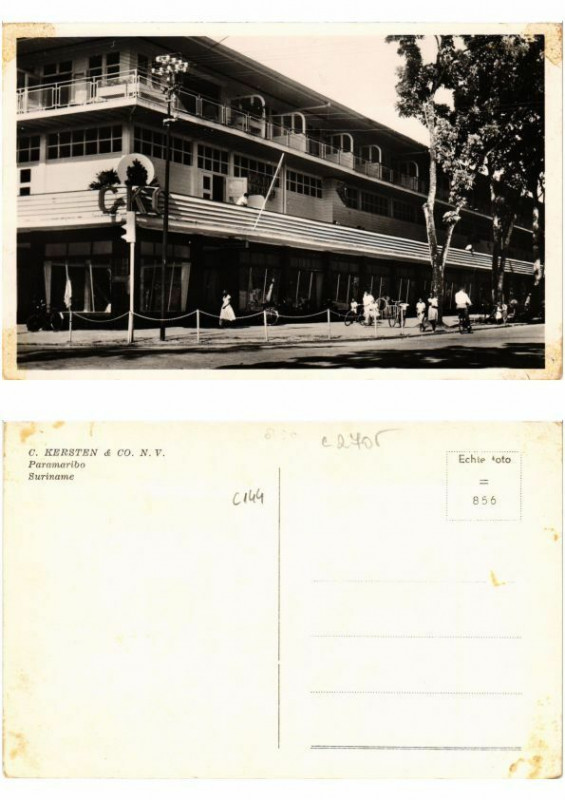 Carte postale ancienne Pc Suriname Paramaribo - C. Kersten & Co. N. V.