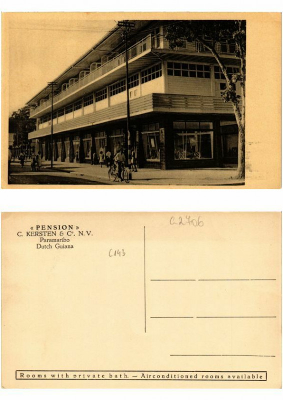 Carte postale ancienne Pc Suriname Paramaribo - C. Kersten & Co. N. V.