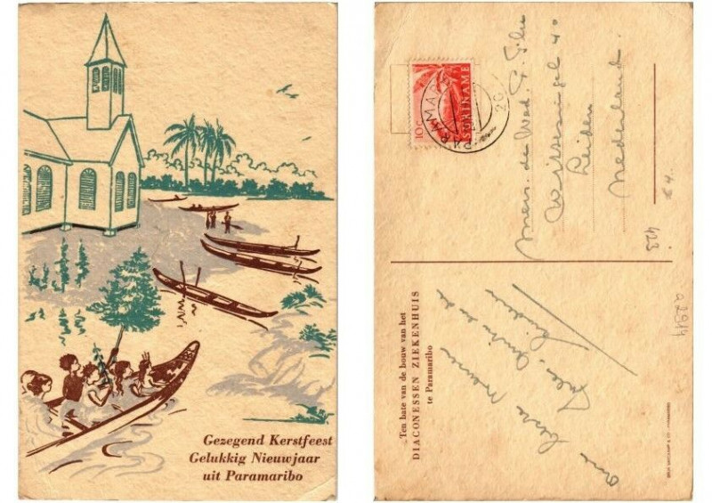 Carte postale ancienne Pc Suriname Paramaribo - Diaconessen Ziekenhuis