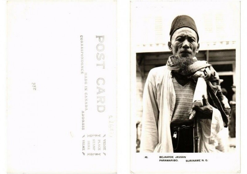 Carte postale ancienne Pc Suriname Paramaribo - Bejaarde Javaan