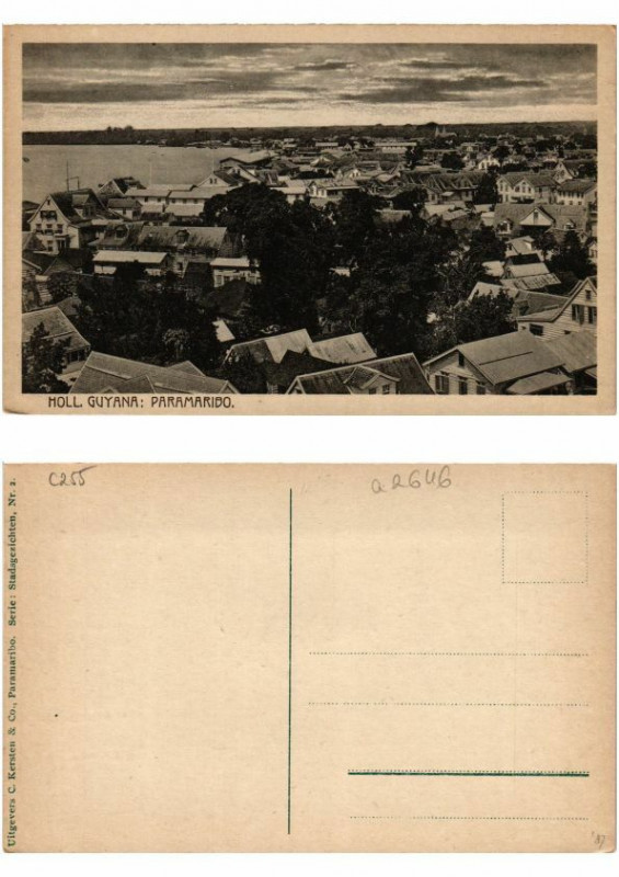 Carte postale ancienne Pc Suriname Paramaribo -