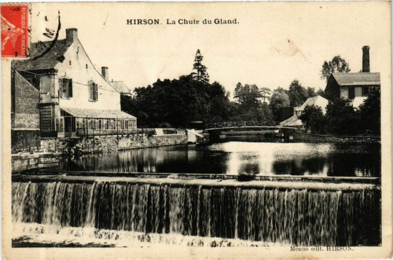 Carte postale ancienne Hirson La Chute du Gland à Hirson
