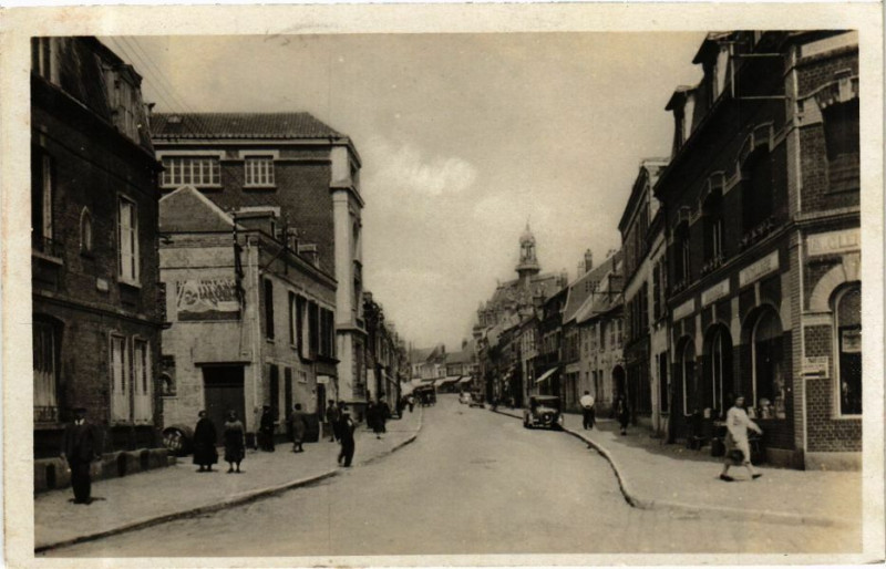 Carte postale ancienne Bohain Rue Francis de Pressence