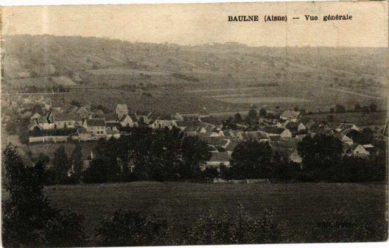 Carte postale ancienne Baulne Vue generale
