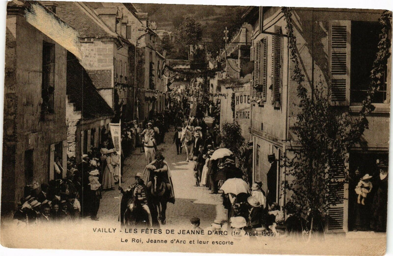 Carte postale ancienne Vailly Les Fetes de Jeanne d'Arc