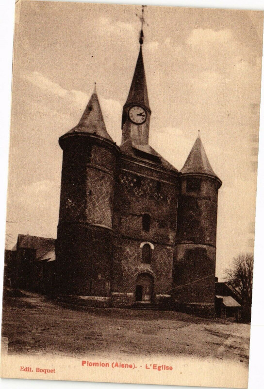 Carte postale ancienne Plomian L' Eglise