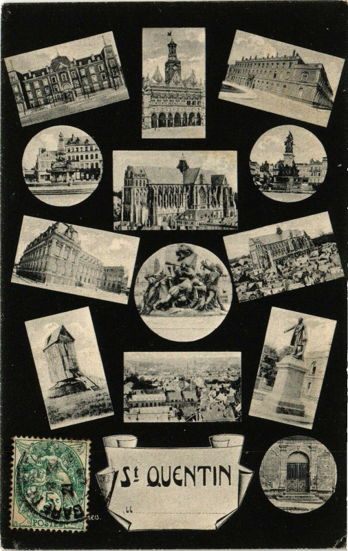 Carte postale ancienne Saint-Quentin à Saint-Quentin
