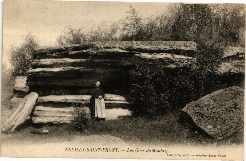 Carte postale ancienne Neuilly-Saint-Front Les Gres de Maubry à Neuilly-Saint-Front