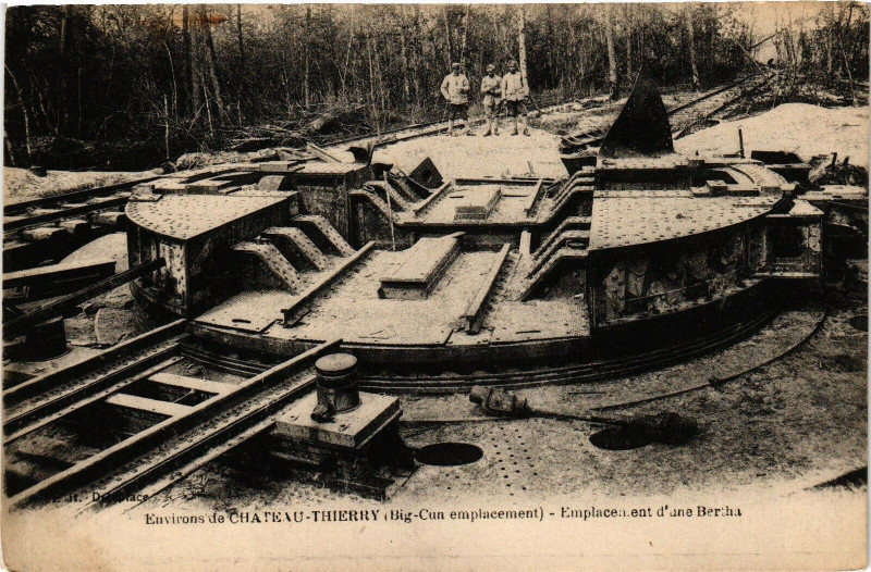 Carte postale ancienne Environs de Chateau-Thierry(Big Cun emplacement) Emplacement.. à Iron
