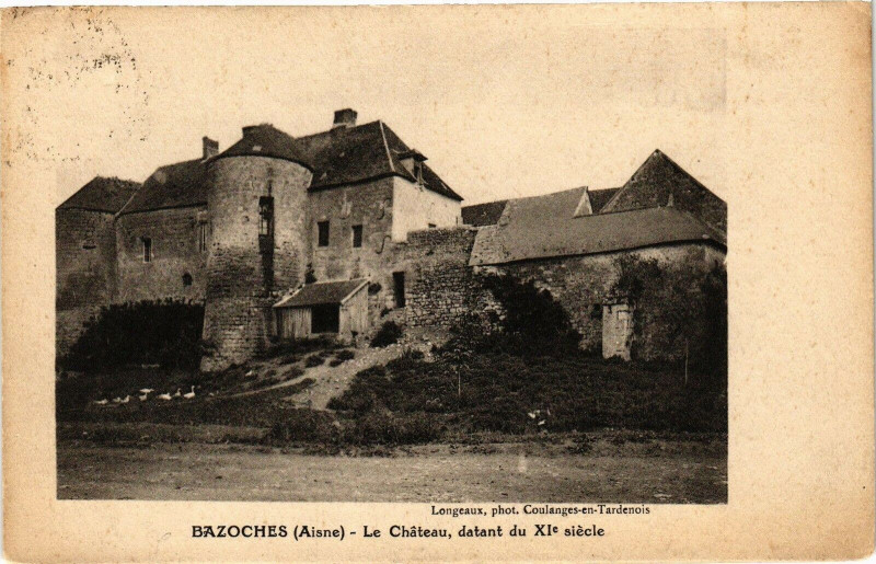 Carte postale ancienne Bazoches Le Chateau, datant du Xi siecle