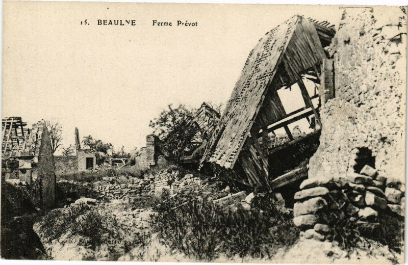Carte postale ancienne Beaulne Ferme Prevot