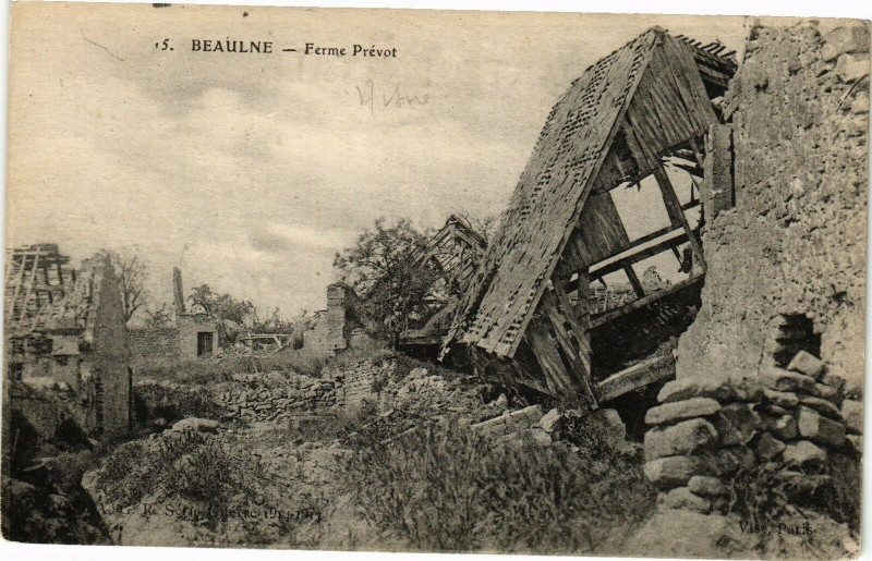 Carte postale ancienne Beaulne Ferme Prevot