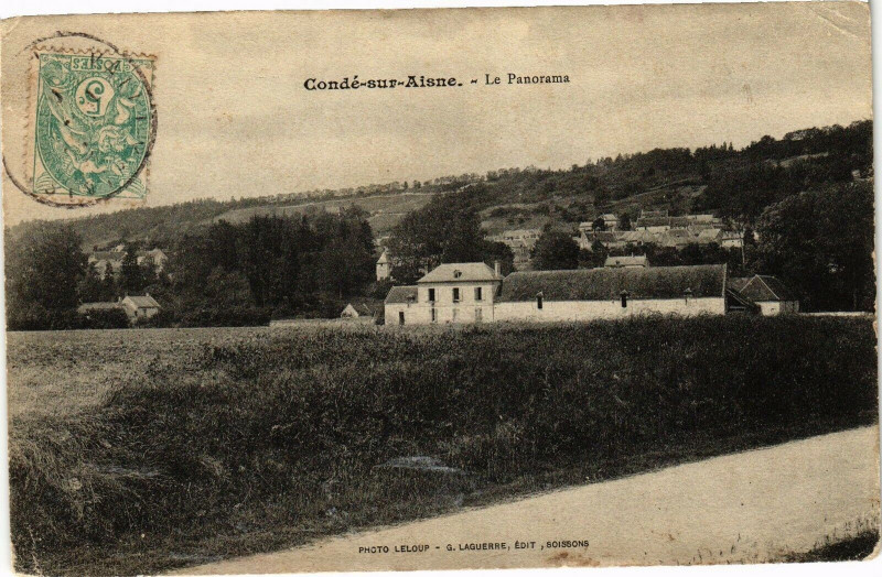 Carte postale ancienne Gonde-sur-Aisne Le Panorama