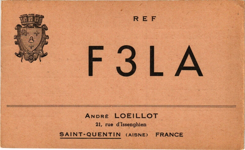 Carte postale ancienne Saint-Quentin France R e f F 3 L A Andre Lolleillot 21 à Saint-Quentin