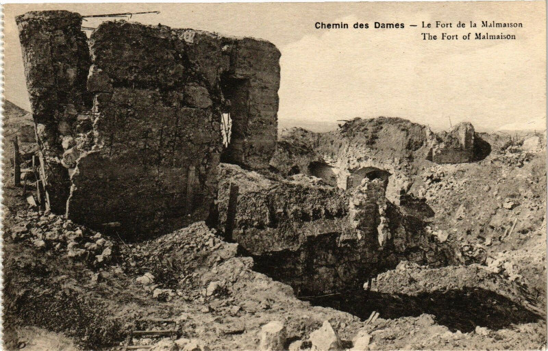 Carte postale ancienne Chemin des Dames Le Fort de la Malmaison ... à La Malmaison