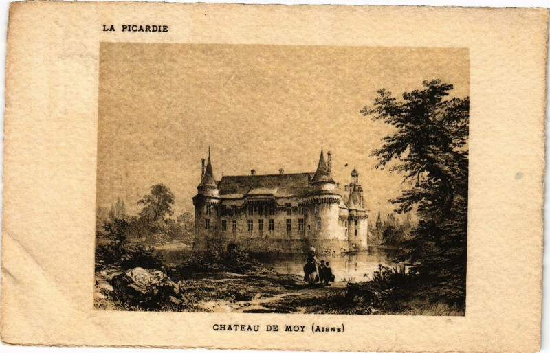 Carte postale ancienne La Picardie Chateau de Moy