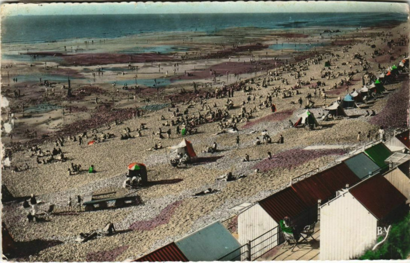 Carte postale ancienne Ault Onival la plage à Ault