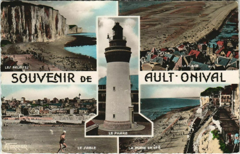 Carte postale ancienne Souvenir de Ault Onival à Ault